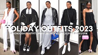 HOLIDAY OUTFITS FEATURING SNEAKER RESTYLES [upl. by Darbee585]