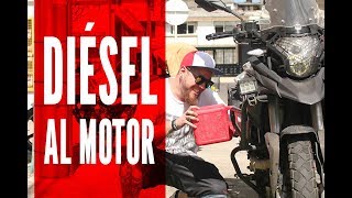 como LAVAR el MOTOR de una MOTOCICLETA con DIESEL gasóleo ACPM  AKT adventour 250 [upl. by Cardon858]