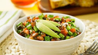 Ensalada de nopal con frijoles [upl. by Alya]