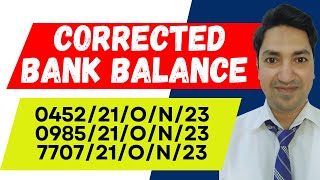 How to Calculate the CORRECTED BANK BALANCE Bank Reconciliation Statement [upl. by Ymorej595]