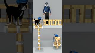 Police dog vs police cat Which animal do you like more skibiditoilet shorts [upl. by Ahsiled]