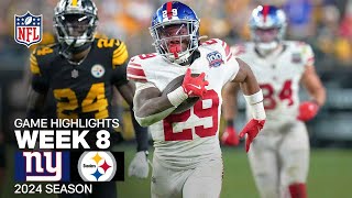 New York Giants vs Pittsburgh Steelers Game Highlights  NFL 2024 Season Week 8 [upl. by Fortunia]