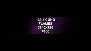 139 4K UHD Flames 3840X720 VOLUME 100 techno music [upl. by Pulchia799]