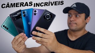 TOP 5 Celulares BARATOS com CÂMERAS INCRÍVEIS e que RODA TUDO 2024 [upl. by Oeht]