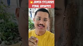 😭JAMIA SYLLABUS CHANGED FOR UG ENTRANCES  JAMIA MILLIA ISLAMIA SYLLABUS CHANGED jamia [upl. by Oster348]