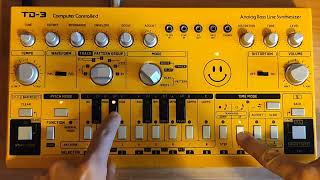 quotChasequot by Giorgio Moroder  TD3 Behringer  Bass Line  Tutorial [upl. by Haidebez578]