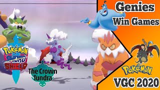 Triple Genie Wins Games Pokemon Sword Shield VGC 2021 Crown Tundra Series 7 Triple Genie Garchomp [upl. by Floyd611]