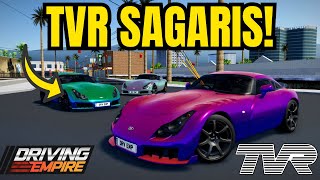 TVR SAGARIS IS COMING IN DRIVING EMPIRE [upl. by Bertina741]