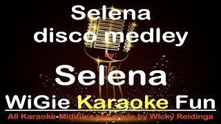 Backingtrack with lyrics Selena disco medley  Selena [upl. by Atiuqehs]