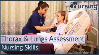 Assessing the Thorax and Lungs Nursing Skills [upl. by Nevur370]