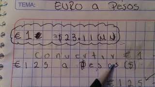 Convirtiendo de Euros a Pesos mexicanos [upl. by Bert]