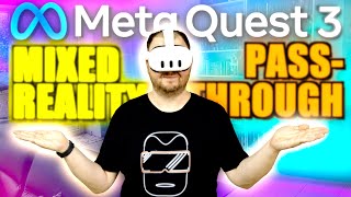 Meta Quest 3 MIXED REALITY amp PASSTHROUGH Review deutsch [upl. by Mutat]