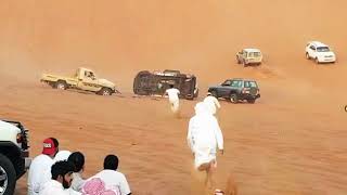 Nissan Safari And Toyota punki Accident in Desert Safari Dubai [upl. by Laurie]