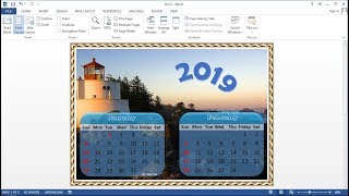 Microsoft Word Tutorial How to Make a 1Page Calendar 2 Months in MS Word [upl. by Eirene]