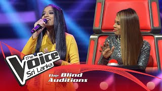 Naveesha Sooriyaarachchi  Sandanari සඳනාරී  Blind Auditions  The Voice Sri Lanka [upl. by Niwrehs198]