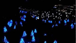 Sky Ride at Christmas Town Busch Gardens Williamsburg [upl. by Llerrod438]