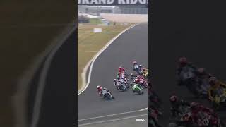 A superb start from Locatelli 👌  2024 AustralianWorldSBK 🇦🇺 [upl. by Ruhtracam]