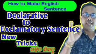 Transformation of Sentence Declarative to Exclamatory Best rules to learnfor all exams in odia [upl. by Bluefarb]