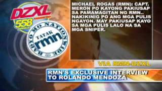 Quirino Grandstand Hostage Crisis  Live Telephone Conversation [upl. by Mehelhteb]