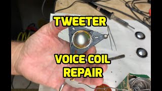 How to Repair Paradigm Aluminum Dome Tweeter Voice Coil Replacement [upl. by Shalne]