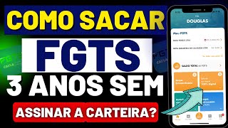 Como sacar saldo do FGTS Inativo Por 3 anos Passo a Passo Sem Sair De Casa [upl. by Aeli]