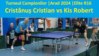 Cristanus Cristian vs Kis Robert Elite R16 TC Arad 2024 [upl. by Yasui356]