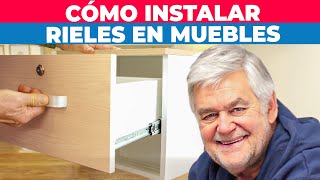 Cómo instalar rieles en muebles de madera [upl. by Delisle657]