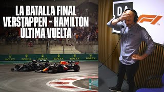 Antonio Lobato y su narración de la última vuelta de Verstappen y Hamilton en Abu Dhabi  F1 [upl. by Ahtnahc]