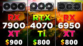 RTX 4070 Ti vs RX 7900 XT vs RX 6950 XT  PC Gameplay Tested [upl. by Neetsyrk620]