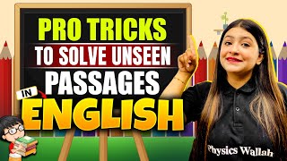 Pro Tips to Solve Unseen Passages in English 🔥  Strategy Wallah 🤯 [upl. by Orrocos]