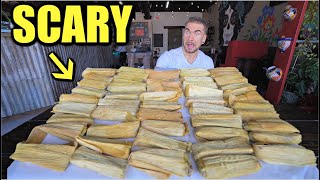 THIS 50 MEXICAN TAMALE CHALLENGE Has To Be Finished In Less Than 30 MINUTES [upl. by Ettenad]