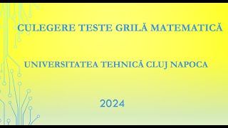 Rezolvare Probleme 276 277 278 279 Culegerea de Teste Grilă pentru Admitere UTCN [upl. by Ayotel811]