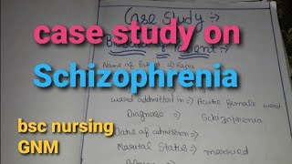 Schizophrenia Case Study pychaitric nursing [upl. by Yenar971]