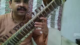 Sitar Basic Lesson 8  Two finger Practice [upl. by Yderf406]