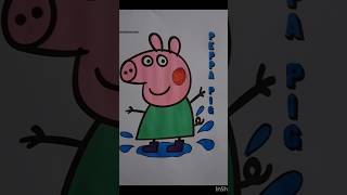 Learn coloring with Peppa pigs family coloring drawing painting Nursery rhymes with Peppa pig [upl. by Eillen956]