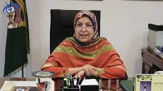 A message by Professor Dr Shagufta Naz VC LCWU on 16 days of activism [upl. by Surdna169]