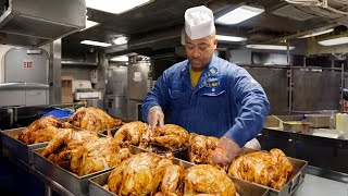 Daily Life of Navy Chef Cooking 1000s of Meals Inside 13 Billion  Aircraft Carrier [upl. by Repard]