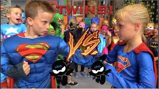 BOYS vs GIRLS Super Birthday Bash Twin Ninja Kidz [upl. by Gweneth]