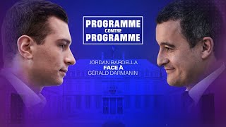 Programme contre programme le débat entre Jordan Bardella et Gérald Darmanin en intégralité [upl. by Peery]