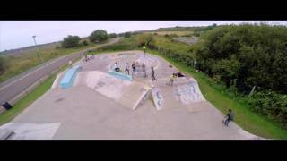 Drone Visual  Leigh On Sea Skatepark DJI Phantom amp GoPro [upl. by Yvehc]