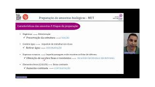 AULA 5 Treinamento em Microscopia Eletrônica de Transmissão colheita e fixação de amostras [upl. by Huston225]