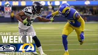 Seattle Seahawks vs Los Angeles Rams  2023 Week 11 Game Highlights [upl. by Eesak]