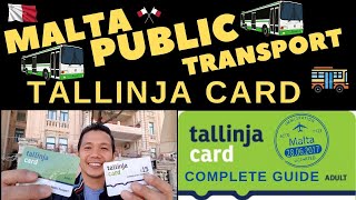 🔴 MALTA PUBLIC TRANSPORT TALLINJA CARD COMPLETE GUIDE  PINOY IN MALTA [upl. by Gisser]