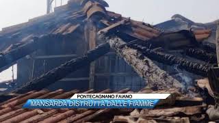 ✅PONTECAGNANO FAIANO MANSARDA DISTRUTTA DALLE FIAMME SUD TV 114 [upl. by Dduj]