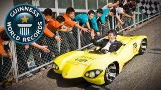 Worlds Lowest Roadworthy Car  Guinness World Records  Guinness world Records [upl. by Atikal]