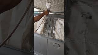 Primer coat apply automobile denting dentingpenting shortvideo shorts alhamdulillah [upl. by Filiano]