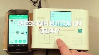 How to Directly Connect Canon Selphy CP1300 to Smartphone or Tablet [upl. by Agiaf139]