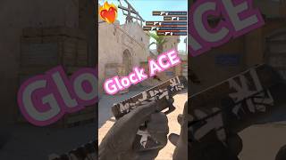 Clean Glock ACE clutch csgo cs cs2 gaming dust2 counterstrike 1vs5ace ace proplayer gmv [upl. by Neelie]