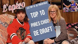 Top 10 des pires choix de Draft AllTime [upl. by Ocirred]