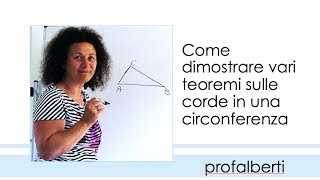 Teoremi sulle corde di una circonferenza [upl. by Atinele]